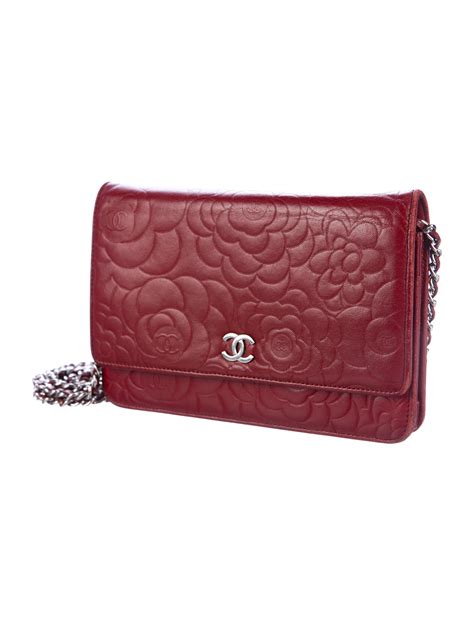 chanel camellia wallet on chain|chanel wallet on chain measurements.